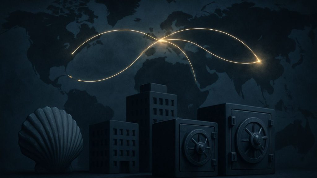 Illustration symbolique de la fuite internationale des données bancaires HSBC en 2008