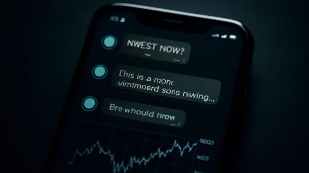 Messages privés de faux conseiller financier incitant à investir via une messagerie privée