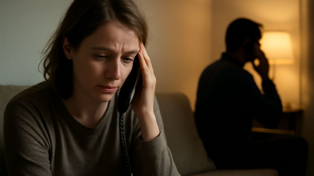 Conversation téléphonique entre un faux conseiller financier et une victime pour instaurer une relation de confiance