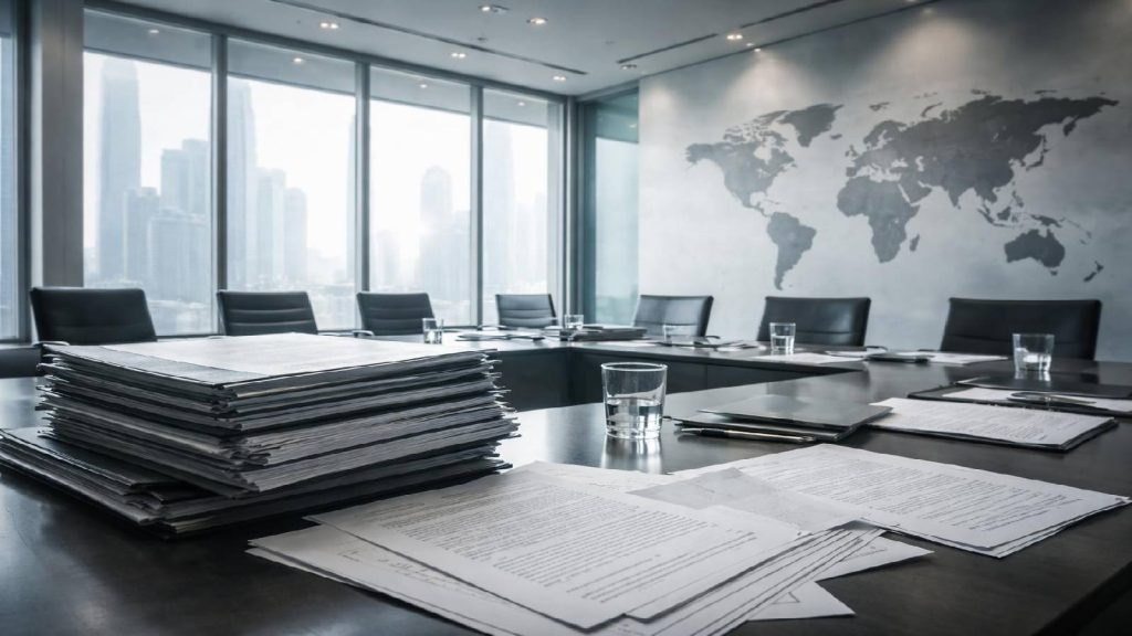 Illustration journalistique du capital-investissement international et des dérives liées aux fonds humanitaires