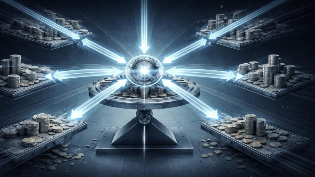 Illustration d’un modèle financier dépendant d’un apport constant de nouveaux flux entrants