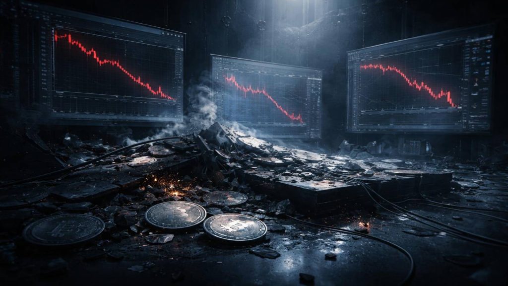 Illustration d’un système de lending crypto présenté comme stable, associé à l’affaire BitConnect et à l’effondrement d’un modèle de rendements quotidiens