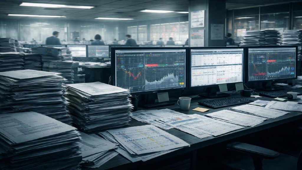 Illustration de contrôles internes sous tension face à une croissance rapide dans le secteur financier.