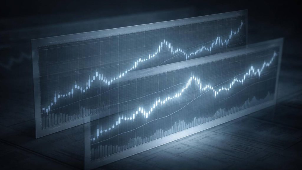 Illustration représentant la copie de performances financières plausibles pour créer une illusion de légitimité