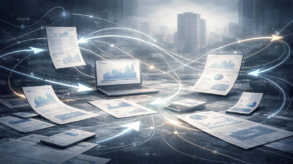 Illustration montrant des flux financiers difficiles à relier à une activité réelle dans un investissement immobilier