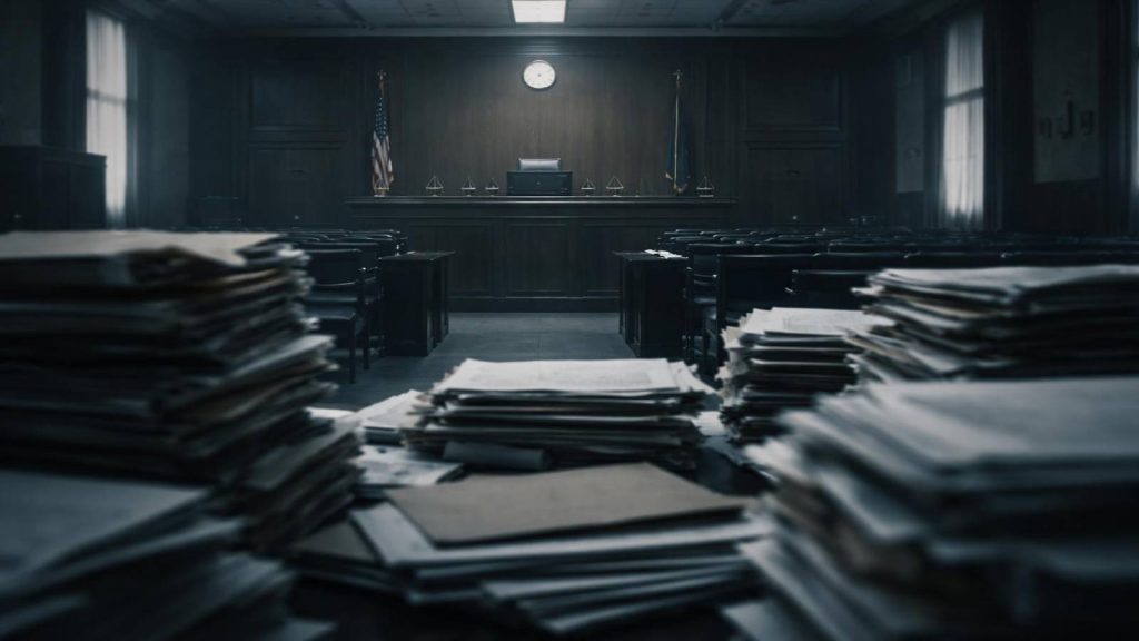 Illustration documentaire représentant la complexité des grandes affaires de blanchiment et les limites des condamnations pénales lourdes.
