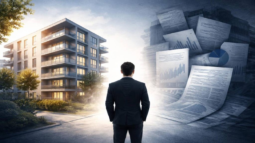 Illustration montrant la différence entre immobilier réel et produit financier présenté comme sans risque