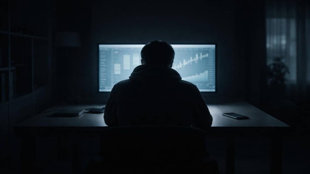 Illustration représentant l’isolement progressif de la décision dans les arnaques aux comptes miroirs