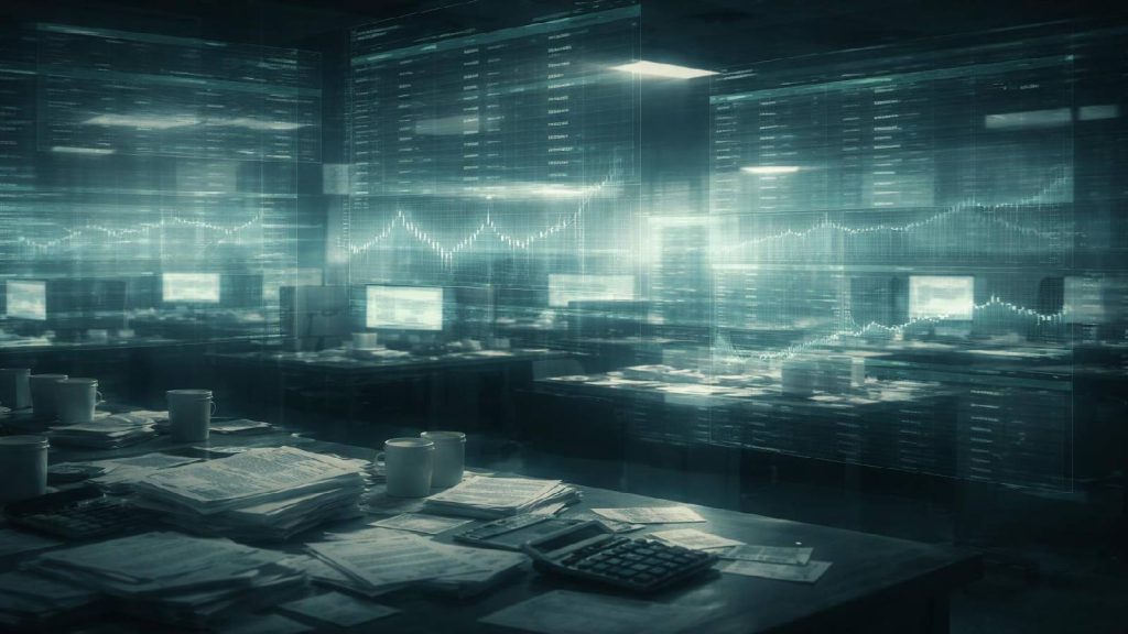 Illustration de la mécanique interne de la fraude comptable chez Luckin Coffee, montrant la fabrication artificielle de ventes.