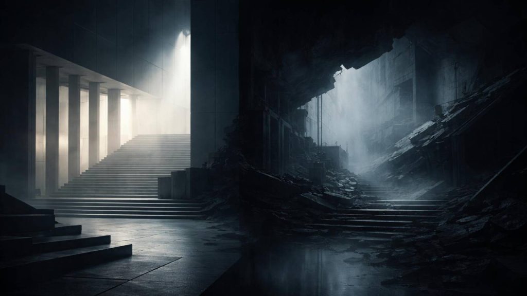 Illustration symbolique représentant le paradoxe de la lutte contre le blanchiment d’argent entre efficacité réglementaire et limites pénales.