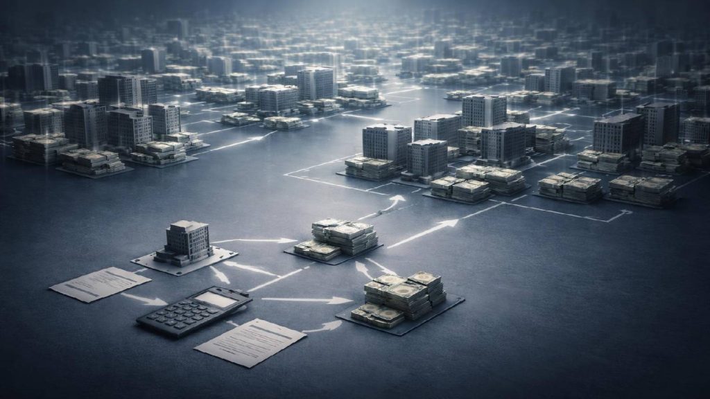 Illustration de l’extension progressive d’un modèle financier et de l’augmentation continue des capitaux engagés sans changement structurel visible