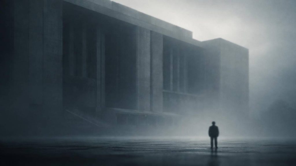 Illustration symbolique représentant l’opposition entre responsabilité institutionnelle et responsabilité individuelle dans les grandes affaires financières.