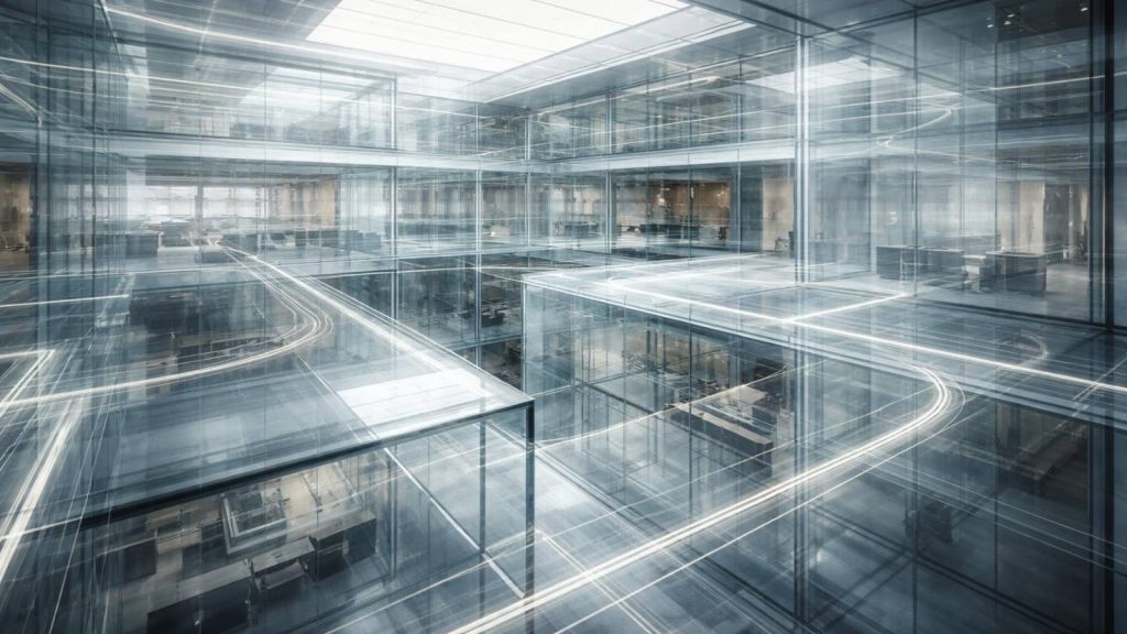 Illustration conceptuelle représentant le rôle des circuits bancaires dans la circulation et la normalisation des flux financiers liés à l’immobilier de luxe.