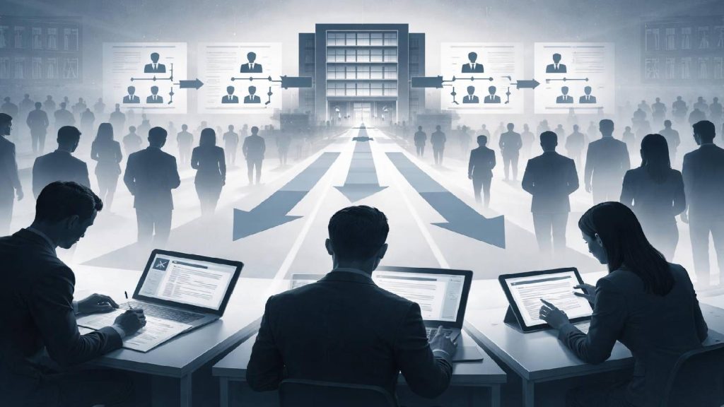 Illustration représentant le statut de promoteur et la logique d’adhésion initiale dans un système structuré