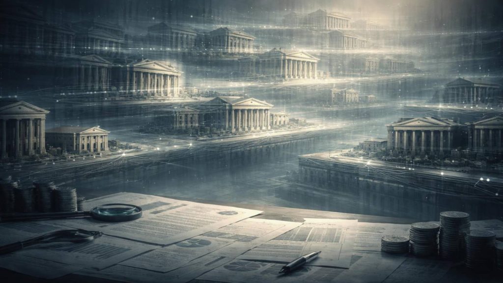 Illustration symbolisant UBS comme un précédent institutionnel dans la gestion des scandales financiers.