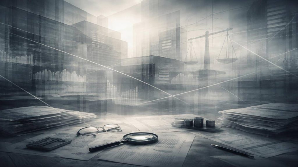 Illustration symbolisant la persistance de zones grises juridiques dans la régulation financière.