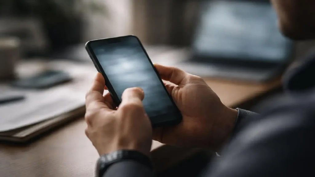 Smartphone utilisé pour une authentification bancaire forte dans un contexte juridique