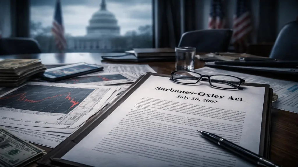 Enron et le Sarbanes-Oxley Act du 30 juillet 2002 symbolisant la réforme de la régulation financière américaine