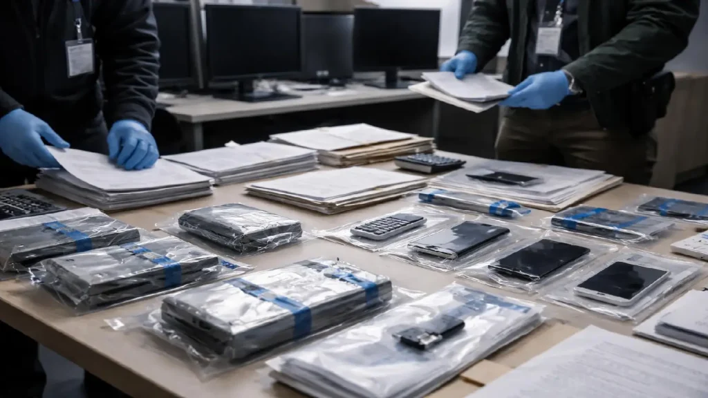 Perquisitions et saisies dans l’affaire GainBitcoin révélant la matérialisation des flux financiers