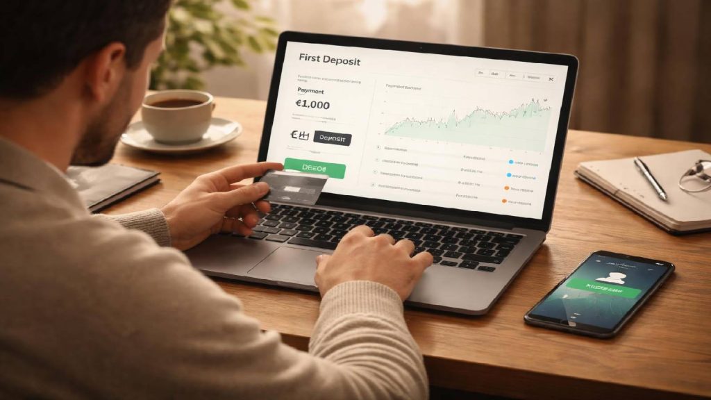 Premiers dépôts progressifs et relation client rassurante sur une plateforme de trading forex