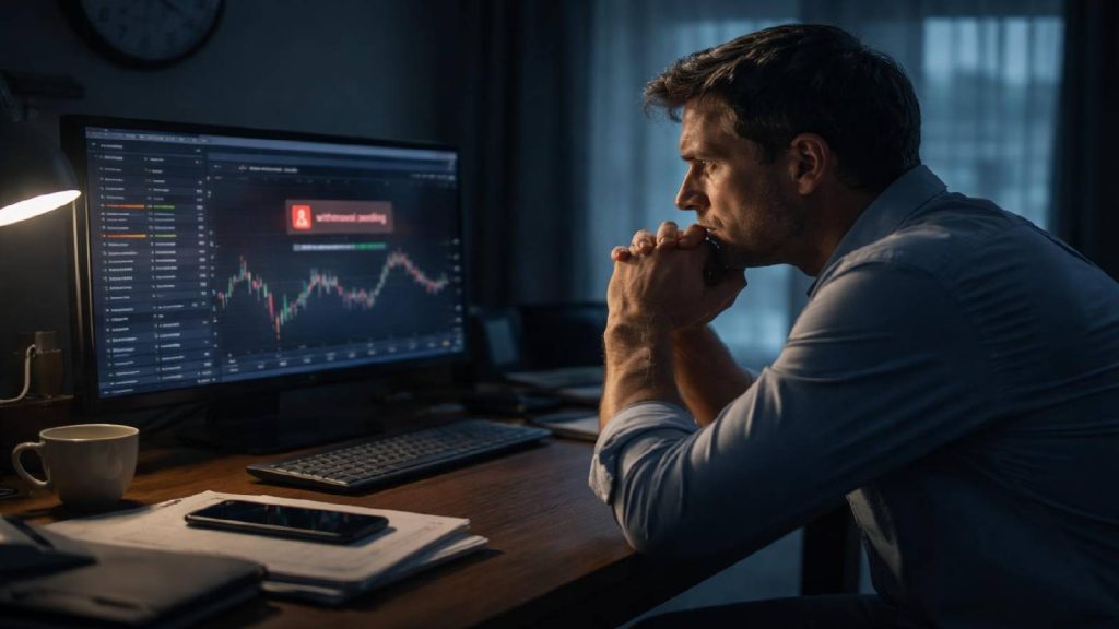 Premiers blocages de retraits sur une plateforme de trading forex après des signaux d’alerte