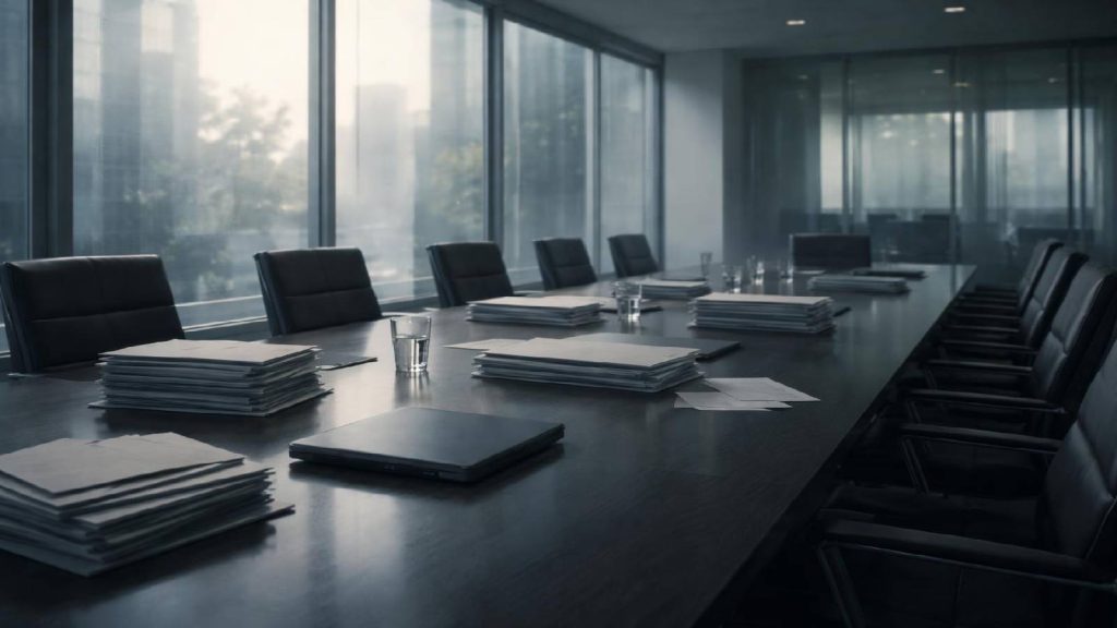 Illustration documentaire représentant une phase de restructuration et de sortie de crise après un scandale financier majeur