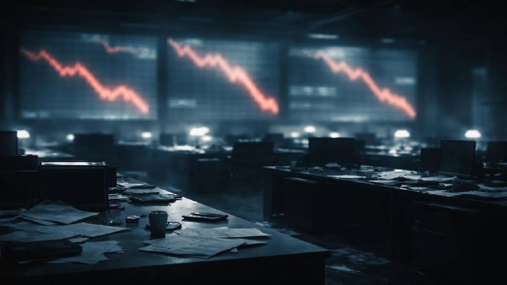 Illustration documentaire représentant la réaction brutale des marchés et des partenaires financiers après une perte de crédibilité comptable